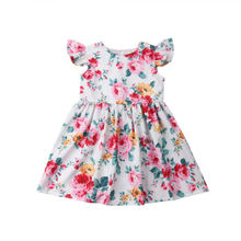 Вечернее платье-пачка принцессы с цветочным принтом для маленьких девочек, летнее платье, размер От 1 до 5 лет, 2019 2024 - купить недорого