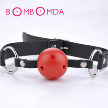 1PC Oral Fixation Mouth Stuffed Adult Games For Couples Flirting Products Toys PU Leather Band Ball Mouth Gag 2024 - buy cheap