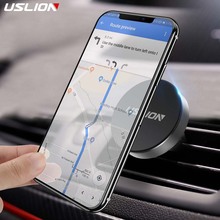 USLION Car Phone Holder Magnetic Air Vent Mount Mobile Phone Stand Magnet Support Cell in Car GPS For iPhone XS Max Samsung S10 2024 - buy cheap