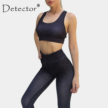 Detector Women Gym Bra + Yoga Leggings Print Sport Suits Fitness Clothes Athletic Wear Workout Running Tracksuits Sportswear 2024 - buy cheap