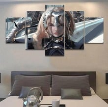 Quadros de impressão em hd, arte da parede, pôster para decoração de casa, 5 peças, anime, fate grand ordem, jeans, régua, pintura, quadro moderno 2024 - compre barato