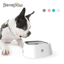 Benpaw tigela antiderrapante de alta qualidade para cães, tigela de água para cães, l, 4 cores, estável, formato de pata flutuante, removível, alimentador de animais de estimação para gato no carro 2024 - compre barato