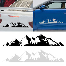 Pegatina de cristal para decoración de coche de montaña, 50cm, negro/blanco, para SUV, RV, Camper, todoterreno 2024 - compra barato