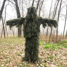 Observação de pássaro da selva, roupa furtiva de campo para caça, fãs do exército, treinamento de cs, acampamento, sniper, camuflagem tática ghillie 2024 - compre barato