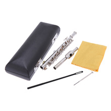 Piccolo Ottavino Half-size Flute Silver Plated C Key Cupronickel with Cleaning Cloth Screwdriver Padded Box 2024 - buy cheap