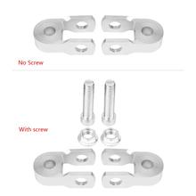 2pcs Aluminium alloy Universal Motorcycle Rear Shock Absorber Riser Height Extension Silver for most motorcycles New Arrivals 2024 - buy cheap