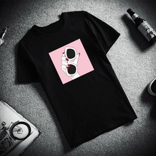 Модная футболка унисекс с коротким рукавом, пикантные женские футболки с эстетичным принтом в стиле Харадзюку, топы из 100% хлопка, футболки с круглым вырезом 2024 - купить недорого