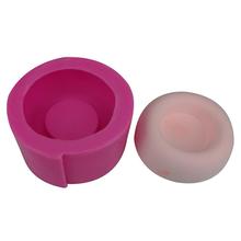 Silicone Cement Mold DIY Handmade Flower Pot Mould Round Candlestick Home Wedding Decoration Silicone Mold 2024 - buy cheap