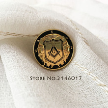 Freemasonry Souvenir Badges Free Masons Metal Masonic Lapel Pin Square and Compass G Pins Brooch PRINCE HALL Badge Craft Gifts 2024 - buy cheap