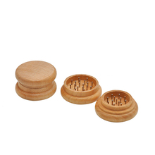 2 Layers Wood and Alloy Tobacco Spice Herb Grinder Weed Crusher Hand Muller Accessories Gift 2024 - buy cheap