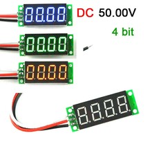 Voltímetro digital led, painel de medição de voltagem, 0-50.00v 2024 - compre barato