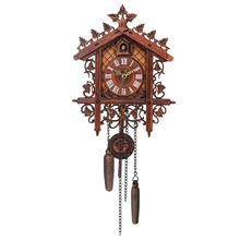 Vintage Wood Cuckoo Wall Clock Hanging Handcraft Clock For Home Restaurant Decoration Art Vintage Swing Living Room 2024 - buy cheap