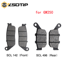 ZSDTRP Motorcycle Front & Rear Brake Pads for Suzuki GW250 2015 2016 Brake System Disks 2024 - buy cheap