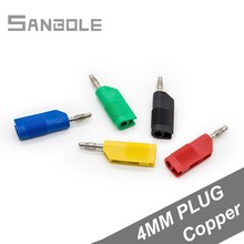 Pure Copper 4mm Banana Plug Socket Test Plug Terminal Connector High Fold Insert Screw Screw Fixed (10PCS) 2024 - buy cheap