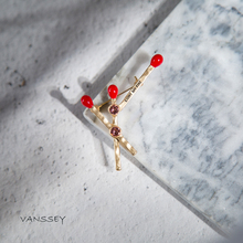 Vanssey Fashion Jewelry Red Match Light My Fire Austiran Rhinestone Enamelled Brooch Pins Accessories for Women 2019 New 2024 - buy cheap
