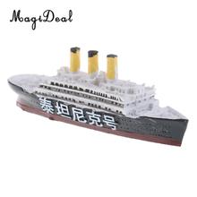 MagiDeal 1Pc DIY Resin Titanic Boat Ship Building Model Scene Scenery Sculpture Layout for Diorama Landscape Prop Kids Toy Decor 2024 - buy cheap