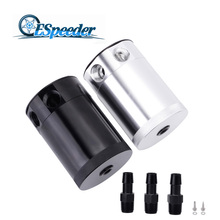 ESPEEDER Universal 3 Port Aluminum Reservior Oil Catch Can Baffled Breather Fuel Tank Can Air Separator Car Racing Engine Parts 2024 - buy cheap