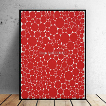 100% Hand Painted Modern Wall Art Yayoi Kusama Red Dots Oil Painting For Home Decorative Abstract Painting on Canvas Unframed 2024 - buy cheap