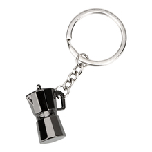 Metal Key Rings Moka Pot Shape Keychain Key Chain Car Keyring Auto Accessories Car-styling Creative Gift 2024 - buy cheap