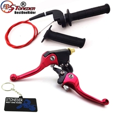 STONEDER CNC Brake Clutch Lever Twist Throttle Handle Grip Cable For 50cc 90cc 110cc 125cc - 160cc Thumpstar GPX YCF DHZ Dirt 2024 - buy cheap