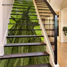 Adesivos para escada 3d com 13 espaços, adesivos decorativos à prova d'água autoadesivos removíveis para parede 2024 - compre barato
