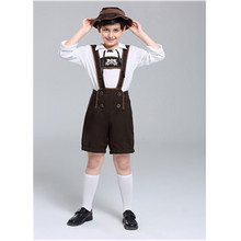 Halloween Boys Oktoberfest Cosplay Costume Germany Bavarian Carnival kids Beer Festival Waiter Clothing 2024 - buy cheap