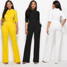 Body Sexy Real Vadim 2019 para mujer, ropa de talla grande, mono de media manga de Color sólido, pantalones ajustados con cintura anudada para mujer 2024 - compra barato