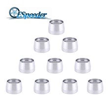 ESPEEDER 10PCS AN 3/4/6/8/10 Aluminum PTFE Replacement Ferrule Fitting Adapter Fit For PTFE Hoes End Fitting Reusable 2024 - buy cheap
