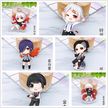 10 pcs/lot Anime Tokyo Ghoul Acrylic Keychain Toy Kaneki Ken Touka Rize Figure Bag Pendant Double sided Key Ring Doll for Gifts 2024 - buy cheap