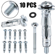 New 10pcs M4X32 Hollow Wall Anchors Metal/Cavity/Plasterboard Plug/Fixing Screw 2024 - buy cheap