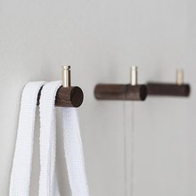 Wooden Wall Hooks Coat Hangers Beech Black Walnut Bag Hooks Hat Hangers Bath Towel Hook Hangers Curtain Tie Back Hooks 2024 - buy cheap