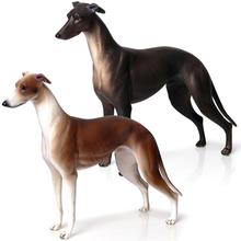 Ornamentos de modelo de cachorro de alta qualidade, simulação de lingxiao, decorações de casa, animal de caça, brinquedos realistas para crianças 2024 - compre barato