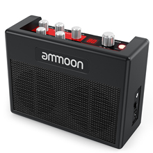 Ammoon-AMPLIFICADOR portátil para guitarra, amplificador con múltiples efectos, 80 ritmos de tambor, sintonizador de apoyo, Tap Tempo 2024 - compra barato