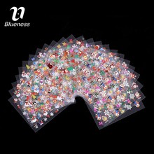 Blueness 24 Design Christmas Nails Foil Stickers 3D Nail Art Decorations Accessories Stickers Manicure Beauty Decals 2024 - buy cheap