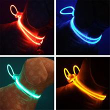 Multi-color LED Pet Collar Adjustable Night Safety Water Resistant Pet Collar Luminous Light Up Pet Dog Bright Collar Leash p40 2024 - buy cheap