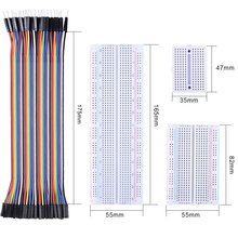 6 Pieces Breadboards Kit with 120 Pieces 20cm Jumper Wires Male Female Male for Arduino Raspberry Pi 2024 - buy cheap