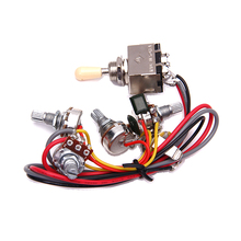 Guitarra Eléctrica LP de circuito de cableado de 2v / 2t/1j, panel Selector de 3 Marcos para guitarra eléctrica LP, accesorios de cableado 2024 - compra barato