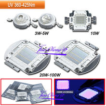 3W 10W 50W 100W 365NM 380NM 395NM UV Ultra Violet High power LED for Aquarium 2024 - buy cheap