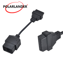 Cable Adapter Transfer Auto Scanner Code Connectors Car Diagnostic Connector For TOYOTA 17Pin to 16Pin OBD1 to OBD2 2024 - buy cheap