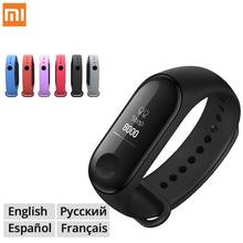 Оригинальный Xiaomi mi-браслет 3 Смарт-Браслет фитнес-браслет mi Band 3 большой сенсорный экран Oled частота сердечных сокращений Smartband 2024 - купить недорого