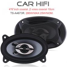 TS-A4673R 2pcs 4*6 Inch 280W Car HiFi Coaxial Speaker Vehicle Door Auto Audio Music Stereo Full Range Frequency Speakers 2024 - buy cheap