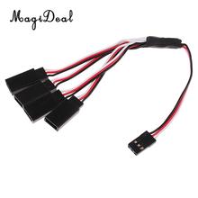 MagiDeal-Extensión de Servo Y Cable de Metal, Triple, 4 vías, 150mm, para JR Servo Futaba/ESC, 1 unidad 2024 - compra barato