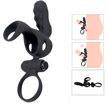 Erotic Penis Vibrator Ring for Men masturbatorDelay Ejaculation Clitoris Stimulate Bullet Vibrator Adult Sex Toys For Men Women 2024 - buy cheap