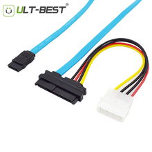 ULT-BEST SFF-8482 Mini SAS 29Pin SCSI на SATA 7Pin с LP4 Molex IDE 4Pin кабель конвертера жесткого диска 70 см 2024 - купить недорого