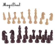 MagiDeal 16 Pieces Replacement Plastic Chess Pieces/Chessman Set beige Birthday Gift Party Supplies International Chess Set 2024 - buy cheap