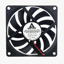 Gdstime-mini ventilador para resfriamento de fluxo axial, 12 volts, 2p, 80mm, 8cm, 80x10mm, 8010, 1 peça 2024 - compre barato