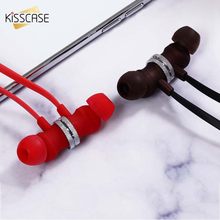 KISSCASE Candy Color In Ear Earphone With Speaker Wired 3.5mm Headsets With Microphone Wired Earphone For Smartphone MP3 Music 2024 - buy cheap
