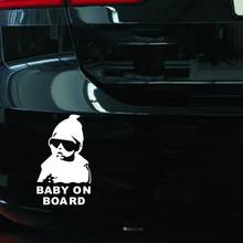 1pcs High Quality Universal Car Reflective Waterproof Rear Door Reflective Car Sticker Baby on Board Stickers Car-styling 2024 - buy cheap