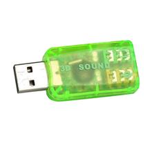 Adaptador de áudio com 5.1 canais usb para 3.5mm, conversor de placa de som externa pc 3d, novo, atacado, 2024 - compre barato