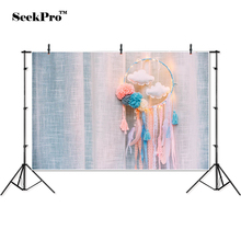 thin vinyl curtain Dreamcatcher yarn cloud baby children photo Backgrounds Professional indoor Photographic studio Backdrops 2024 - buy cheap
